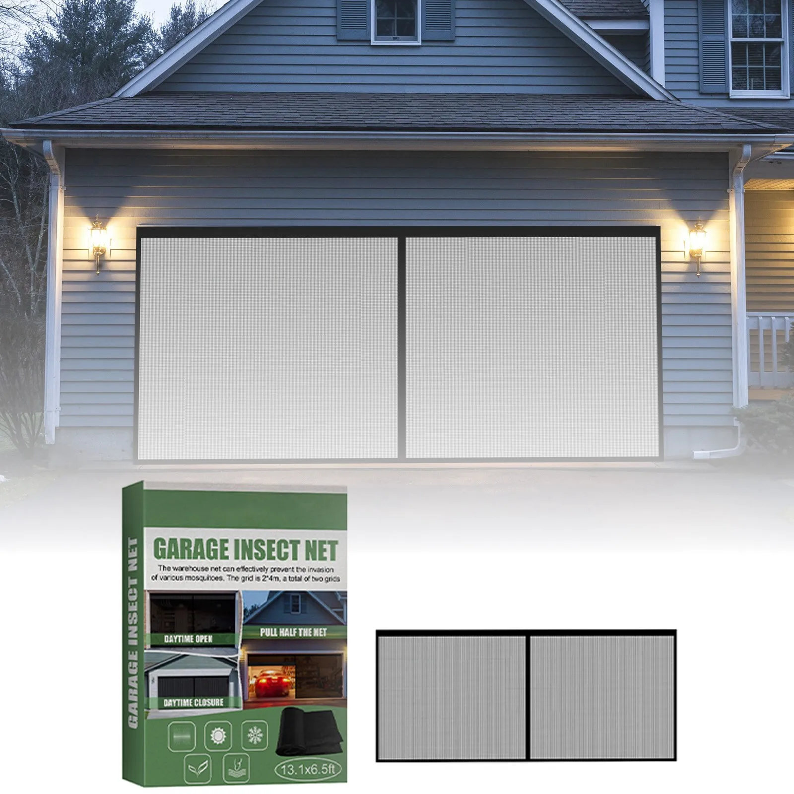 Garage Net Seamless Retractable Portable Net Garage Door Screen Easy To Install Small Curtains