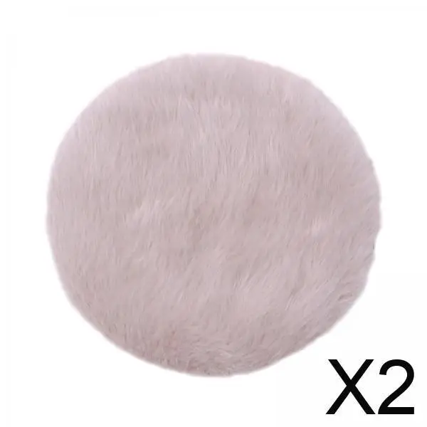 

Plush Dollhouse Rug Miniature Round Carpet Mat 1 12 Scale Accessories for Doll House Bedroom Micro Landscape