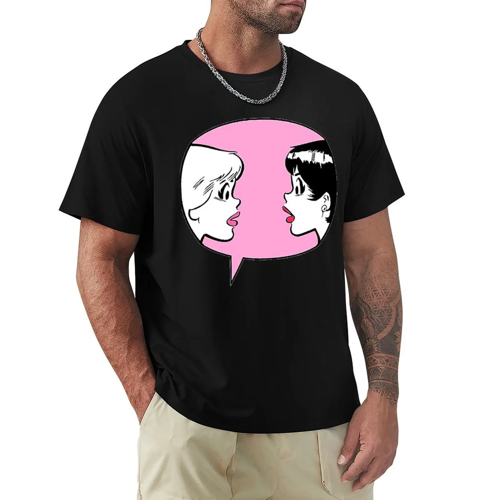 Painting Graphic Sticker Retro T-Shirt t shirts for man graphic tees T-Shirt