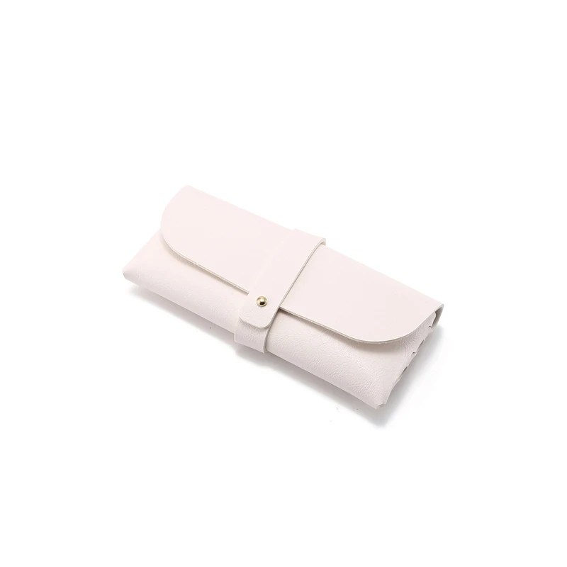 KAMMPT PU Leather Glasses Cases Women Fashion Portable Eyeglasses Storage Pouch Trendy Stylish Design Sunglasses Protective Bag