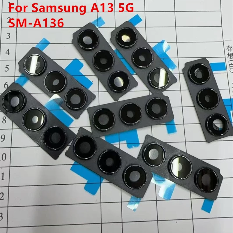 

Стеклянный объектив задней камеры для Samsung Galaxy A13 5G SM-A136, стеклянный объектив задней камеры с рамкой и клейкой наклейкой