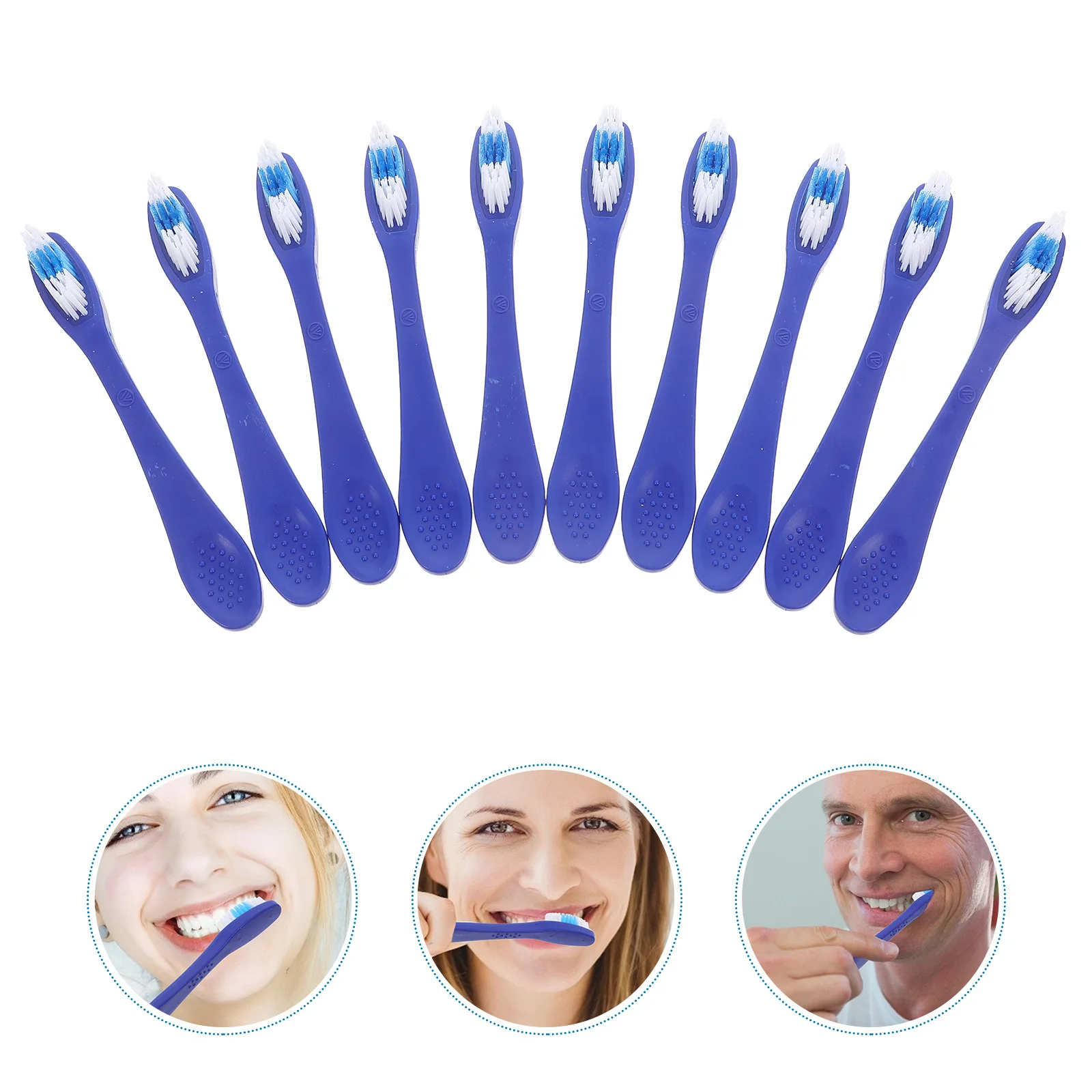 

10pcs Anti Toothbrush Short Materials Fine Bristles Prison Detention Psychiatric Travel Mini Soft