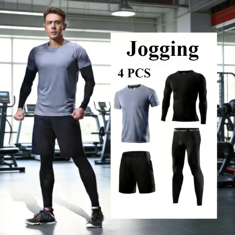 

Icy-Cool Training Sports Suits Men Sports Clothes Ice Silk Breathable Fitness Tee Shirts Kits Soccer Set Male Gym T Shirt Shorts