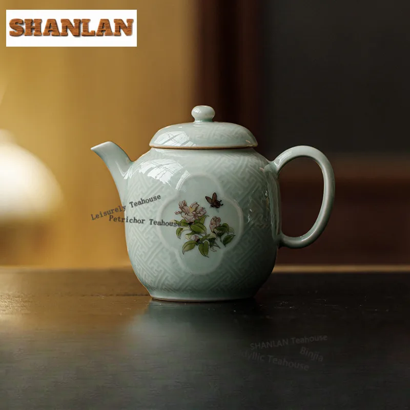 

145ml Banana Moonlight Flower Teapot Traditional Tea Infuser Pot Tea Soaking Kettle with Ball Hole Drinkware Accessories Craft