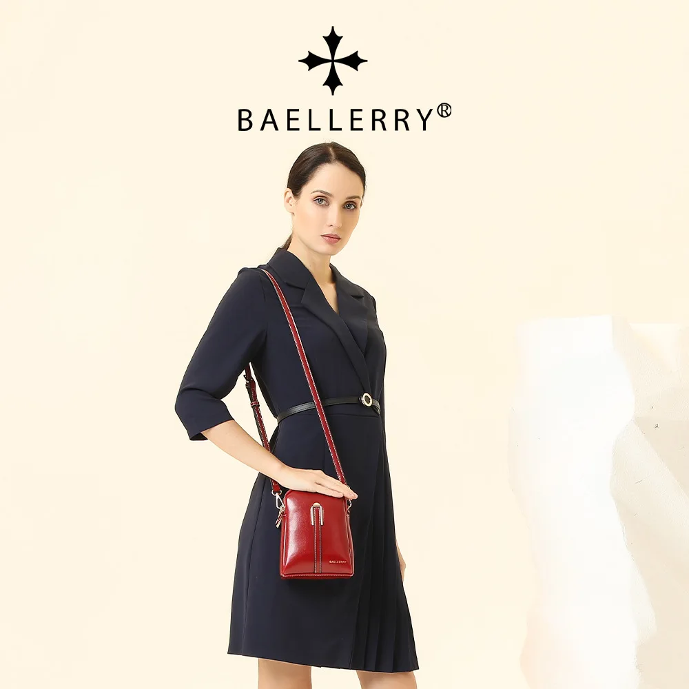 

Ladies' mini buckle mobile phone storage square zipper single-shoulder crossbody bag