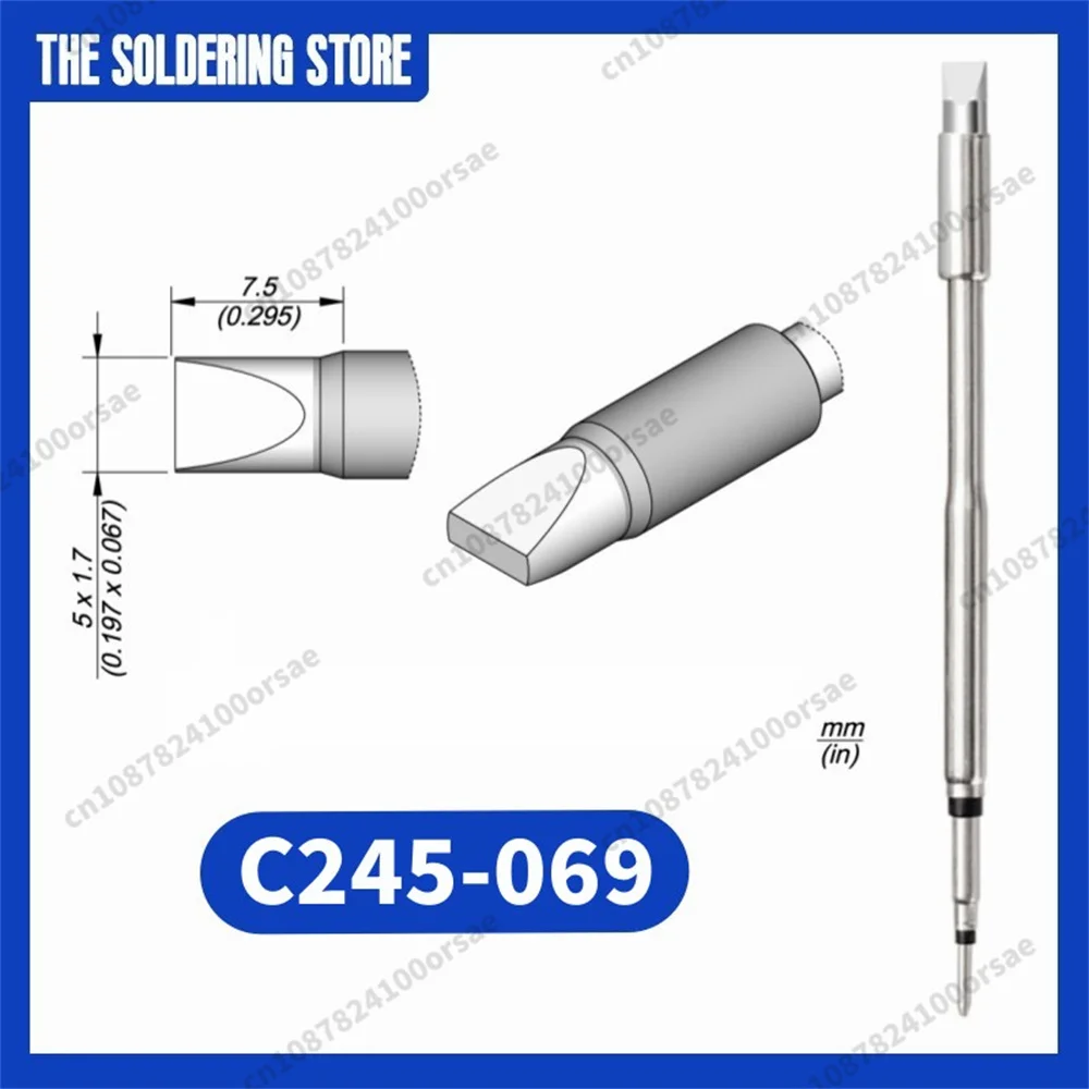 

C245 069 Cartridge for JBC SUGON AIFEN A9/A9pro T245 Soldering Handle, жало C245 Tip Replacement Accessory Tool