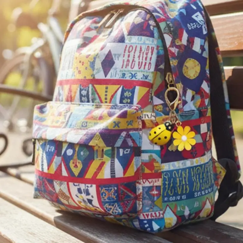 91AF 10XDaisy وLadybird Keyrings المفاتيح الديكور سحر لمفاتيح حقيبة الظهر المحفظة #2