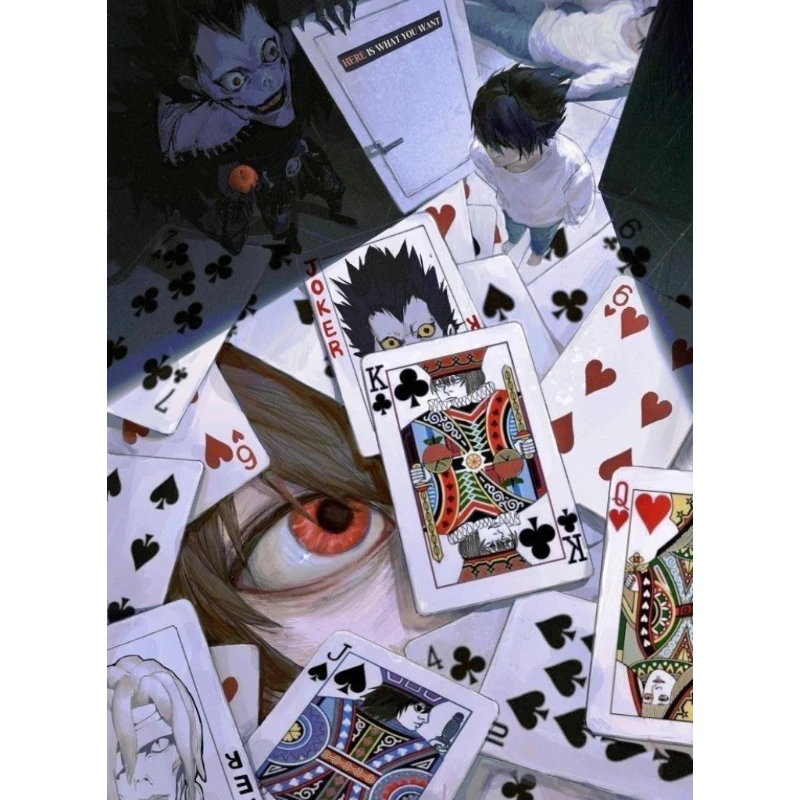 500/1000/1200/2000 PCS Jigsaw Puzzles Horror Anime Playing Cards Family Activity Games for Gameroom Bedroom Gift Home Decor
