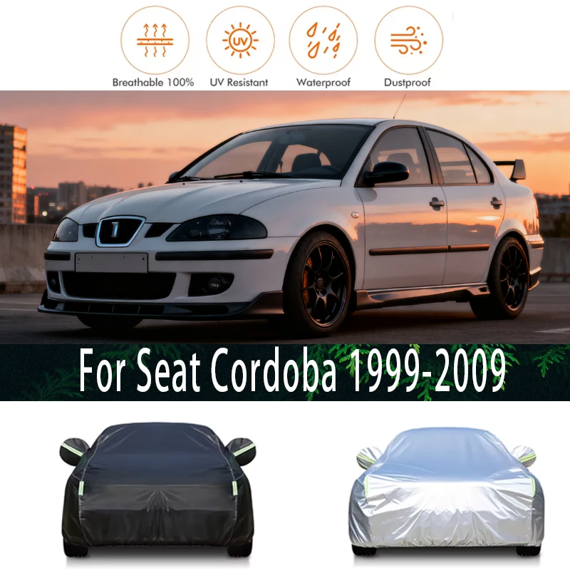 

For Seat Cordoba 1999-2009 Outdoor Protection Full Car Covers Snow Cover Sunshade Waterproof Dustproof Exterior Car accessories