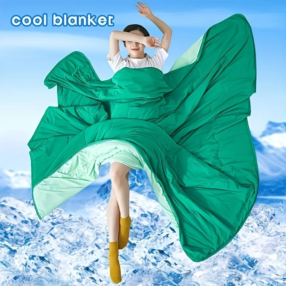 

Emotional Chilling Blanket - Breathable Cooling Technology, Wrinkle-Resistant 100% Polyester, Machine Washable for Summer Home