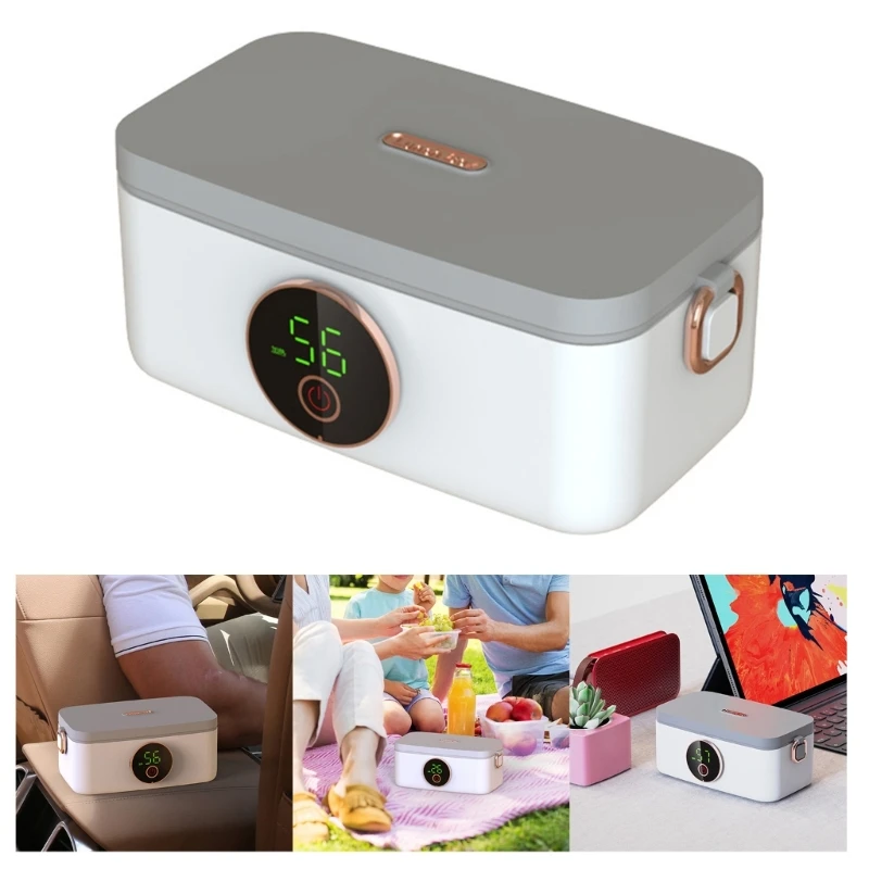 

Electric Heating Lunch Box Wireless Portable USB Rechargeable Lunch Box 1000mL