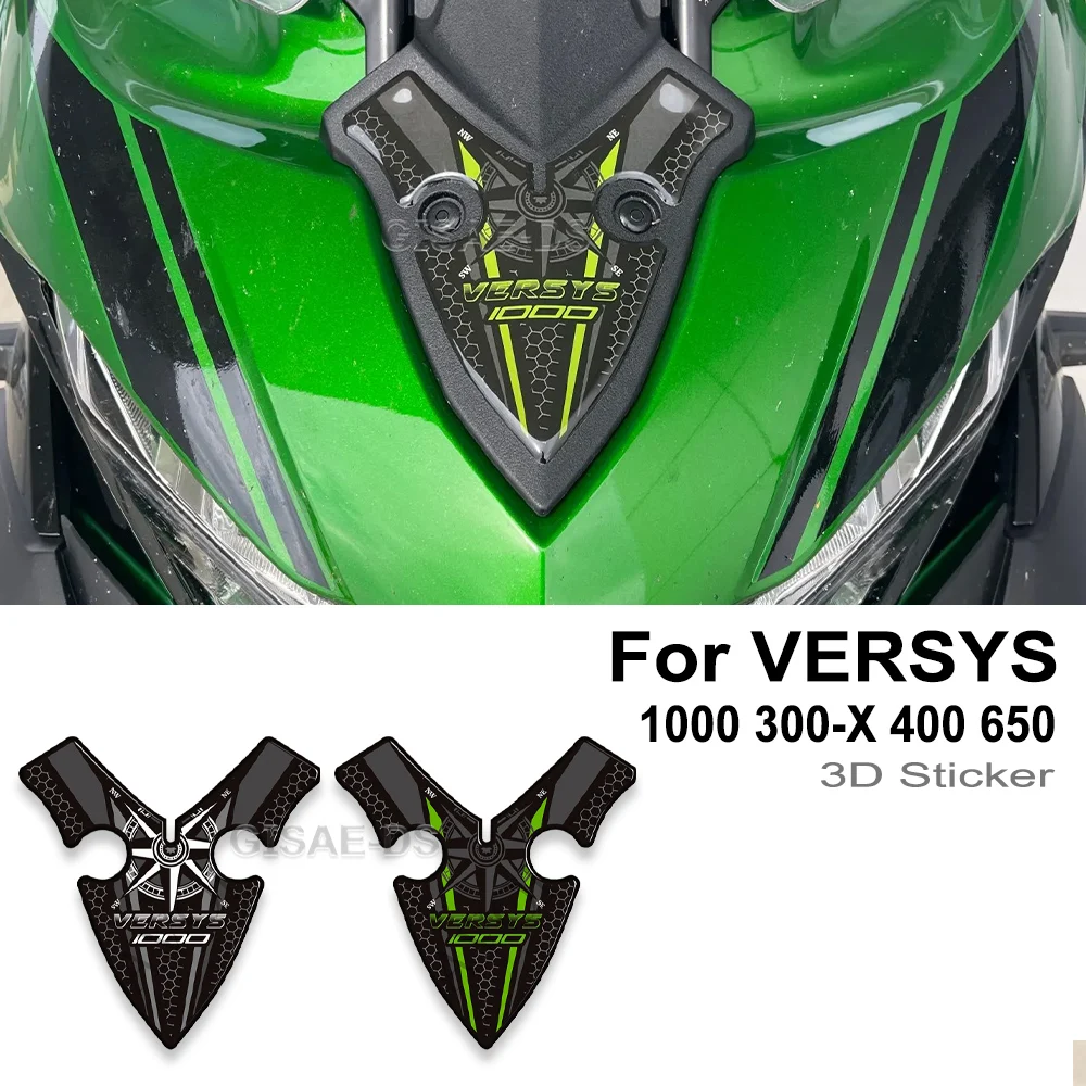 For Kawasaki VERSYS 1000 300-X 400 650 VERSYS-X 250 Tank Motorcycle Fuel Tank Pad Stickers Fairing Protector Decorative Decals