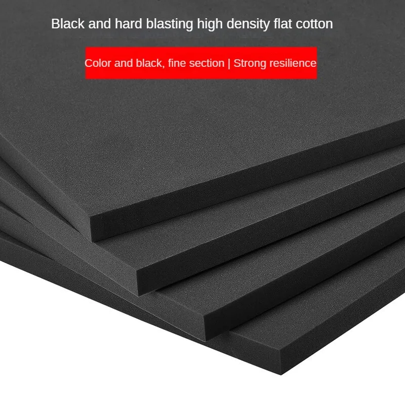 High Density Hardness Black Sponge Gasket Shockproof Sponge Block Anti-Fall Sponge Sheet Gift Box Lining Filling Sponge Material