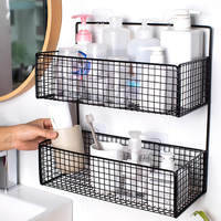 Bathroom Storage Multifunctional Toiletries Metal Storage Non-perforated Storage Rack Bathroom Accessories Kitchen Storage