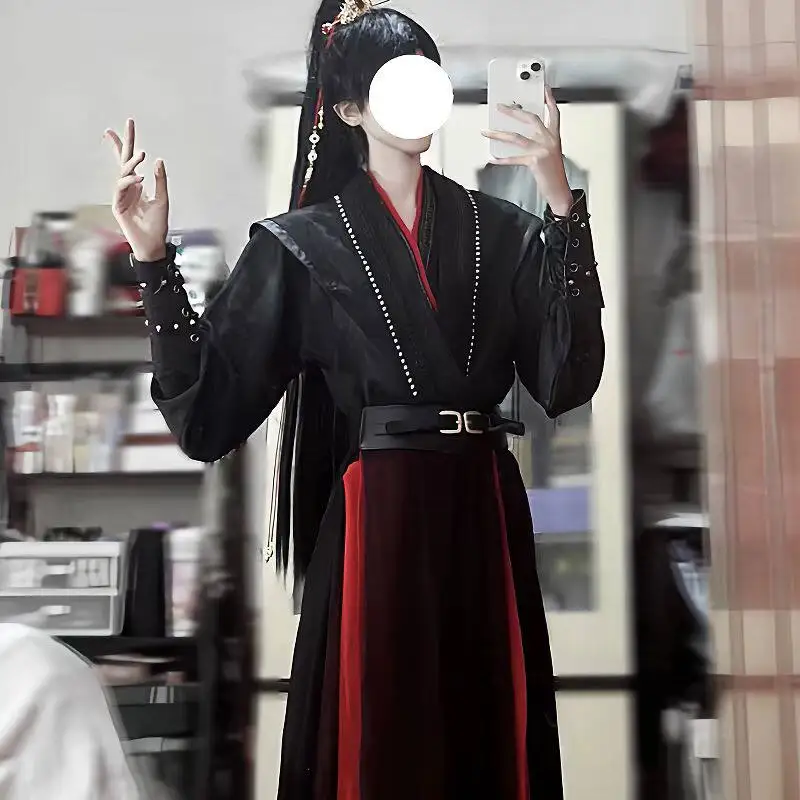 

Wei Wuxian Swordsman Outfit Cosplay Costume Hanfu Style Ancient Chinese Costume Halloween Carnival Party Performance Comic Con