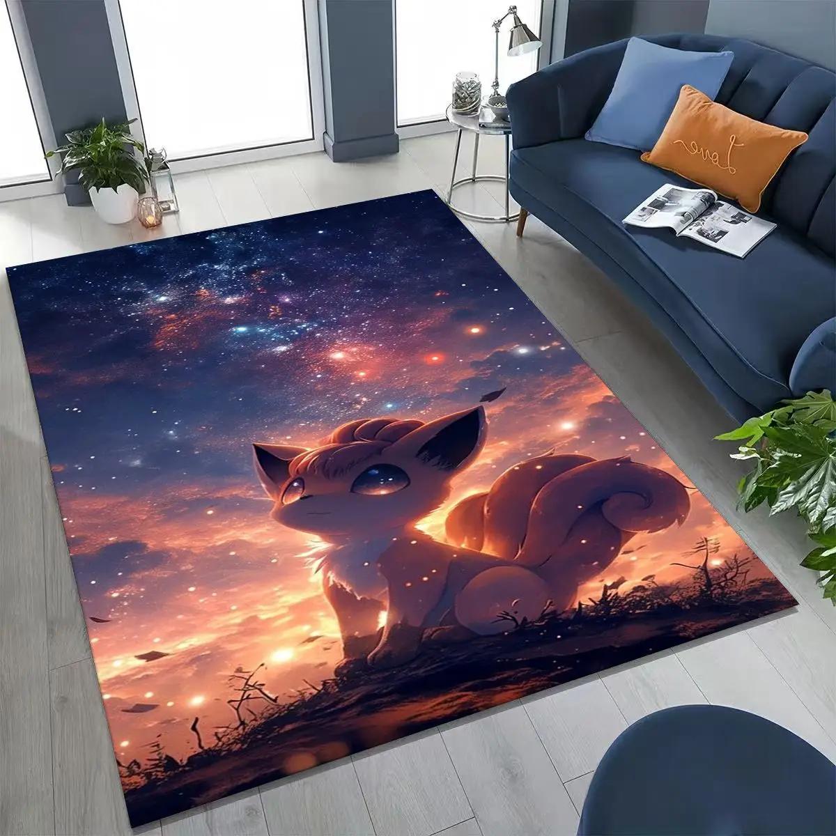 

27 Style Pokemon Monsters Mewtwo Cartoon Rug for Bedroom Living Room Sofa Home Doormat Decor,Larger Kids Non-slip Floor Mat Gift