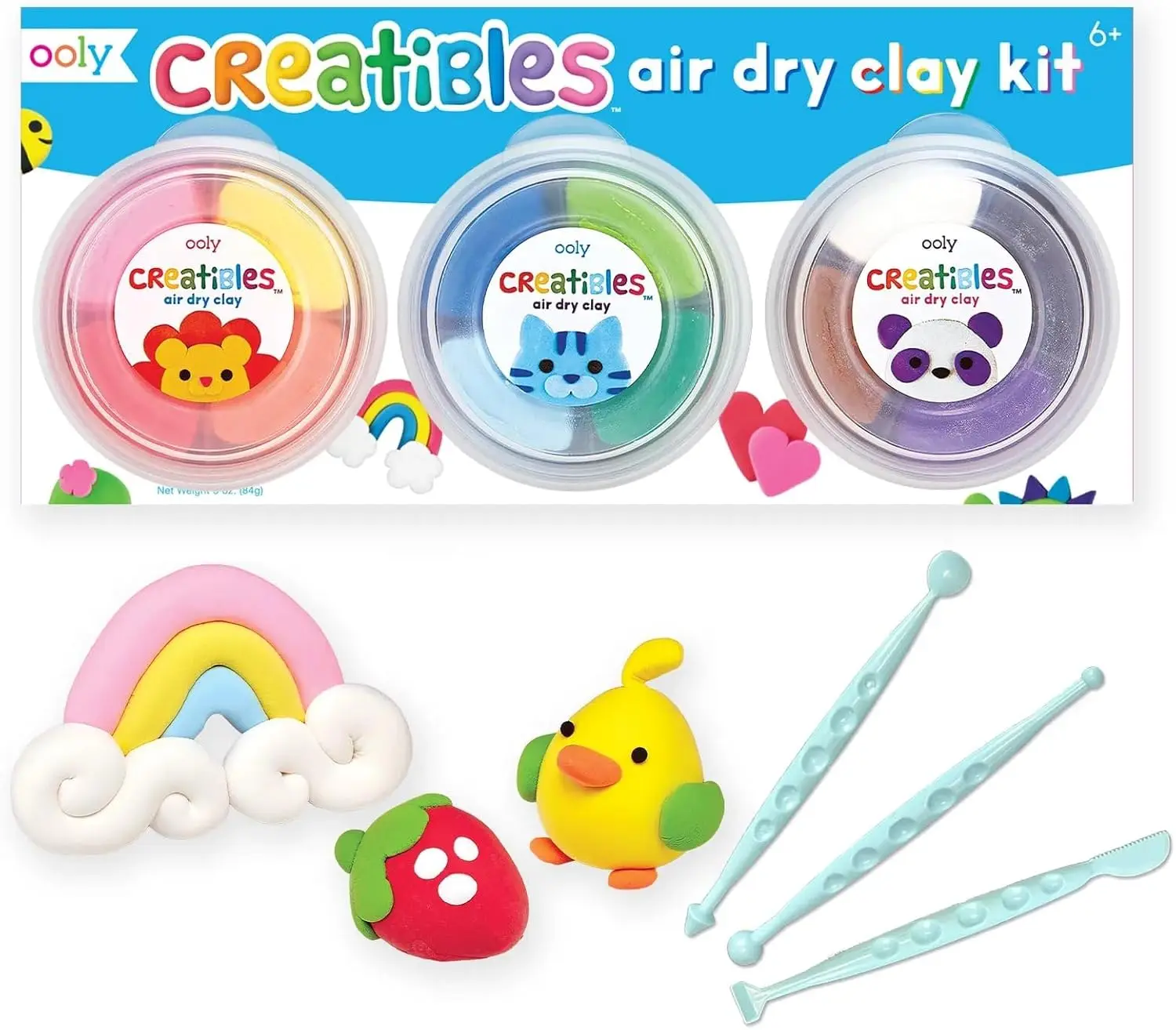 

12 Colors Air Dry Clay for Kids with 3 Tools, Soft Modeling Clay, DIY Craft Supplies, Creative Gift