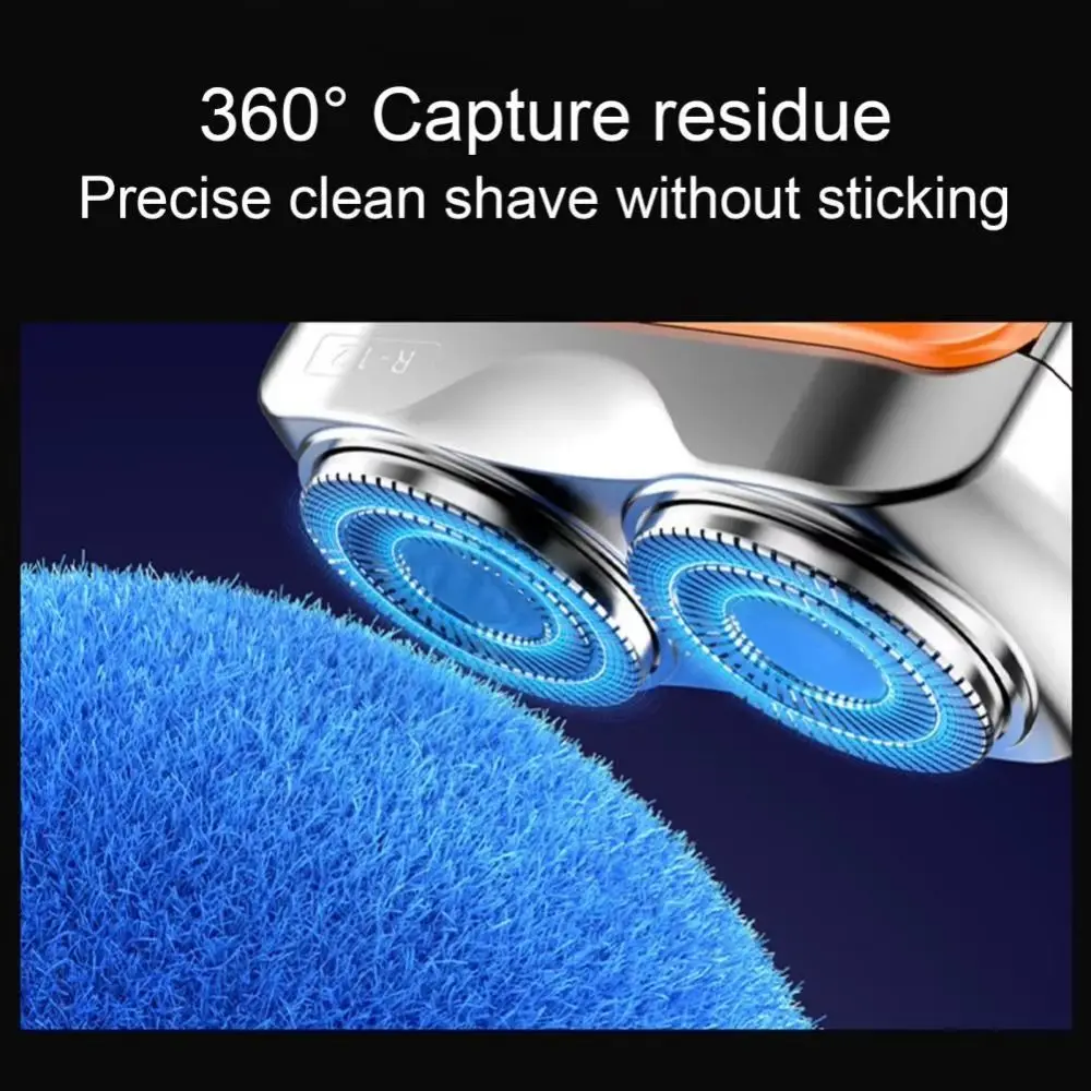 

Мини-мужская электробритва, магнитная водонепроницаемая портативная роторная бритва, удобный перезаряжаемый триммер для бороды типа C, подарки