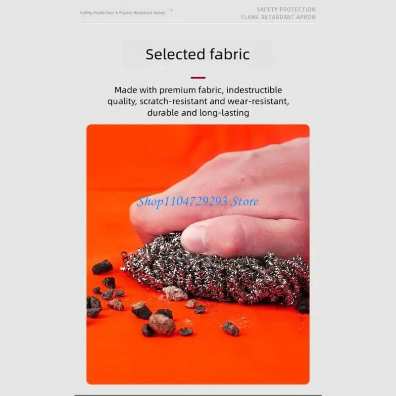 Welding Work Apron Flame Retardant Fabric Ventilated Design For Prolonged Use 
