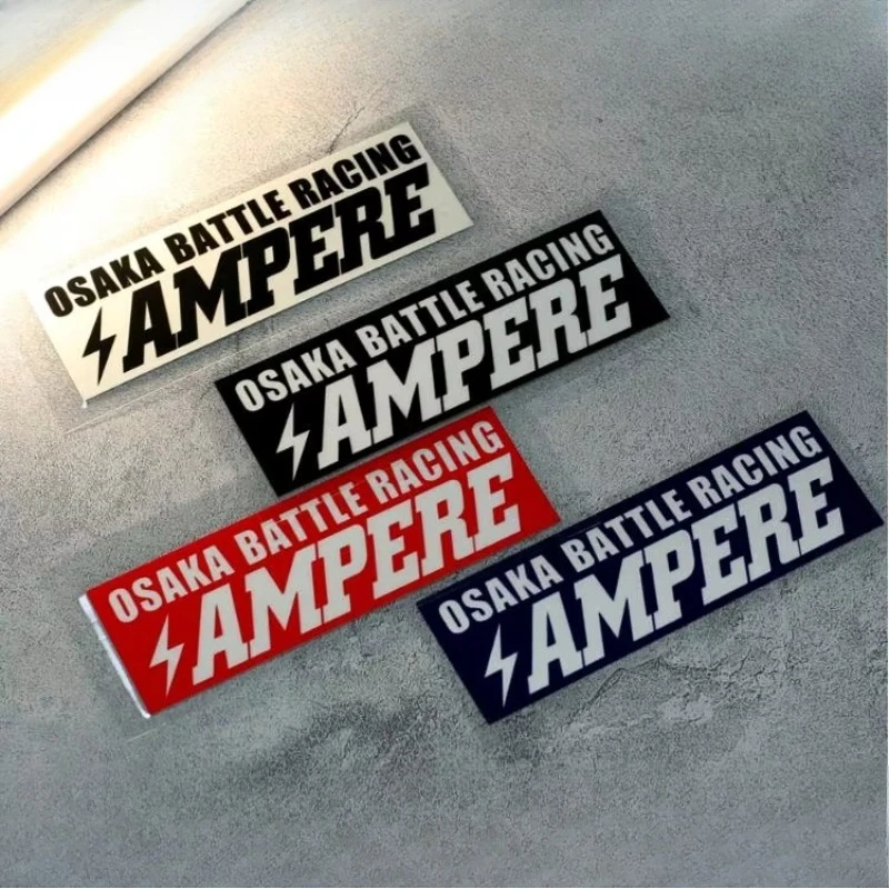 Osaka Battle Racing Amp Lightning Letter Sticker JDM Style Vinyl Decal Car Window Motorcycle Decor