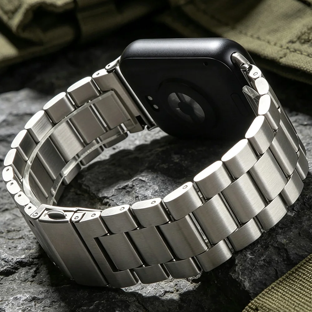 Solid Three Beads Strap for Xiaomi Mi Band 11 10 9 8 Pro Breathable Bracelet Pulseira Correas Redmi Watch Band 4/5/6 Luxury