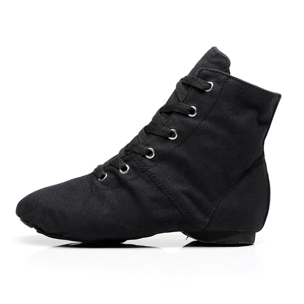High Top Modern Ballet Dance Shoe Split Heels Soft Sole Multicolor Canvas Jazz Shoes for Men Women