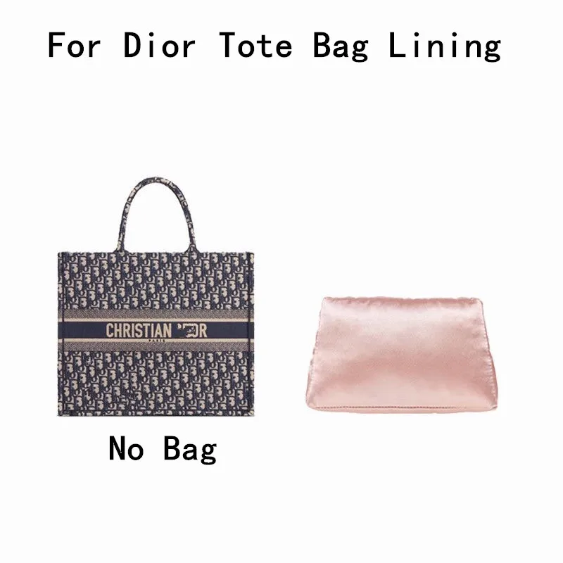 

Pure Handmade Silks Fabric Bag Support Lining For Dior Book Tote Bag Handbag Anti Deformation Collapse Bag Organizer