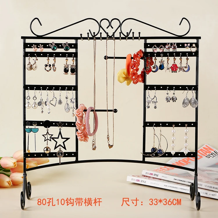 Hanging stud earrings, earrings rack, children's home exquisite storage jewelry display rack, night market street stall