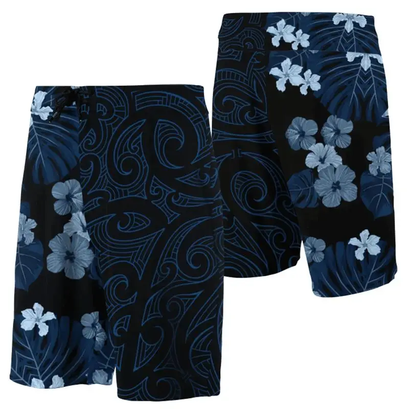 2024 Men Beach Shorts Hawaii Summer Tropical Polynesian Kanaka Women Board 3D Print Swim Trunks Ropa Hombre Short Pants