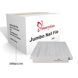 1000Pcs Big Size Nail Tools Nail Files for Nail Coarse File Emery Board Manicure Nail Buffer