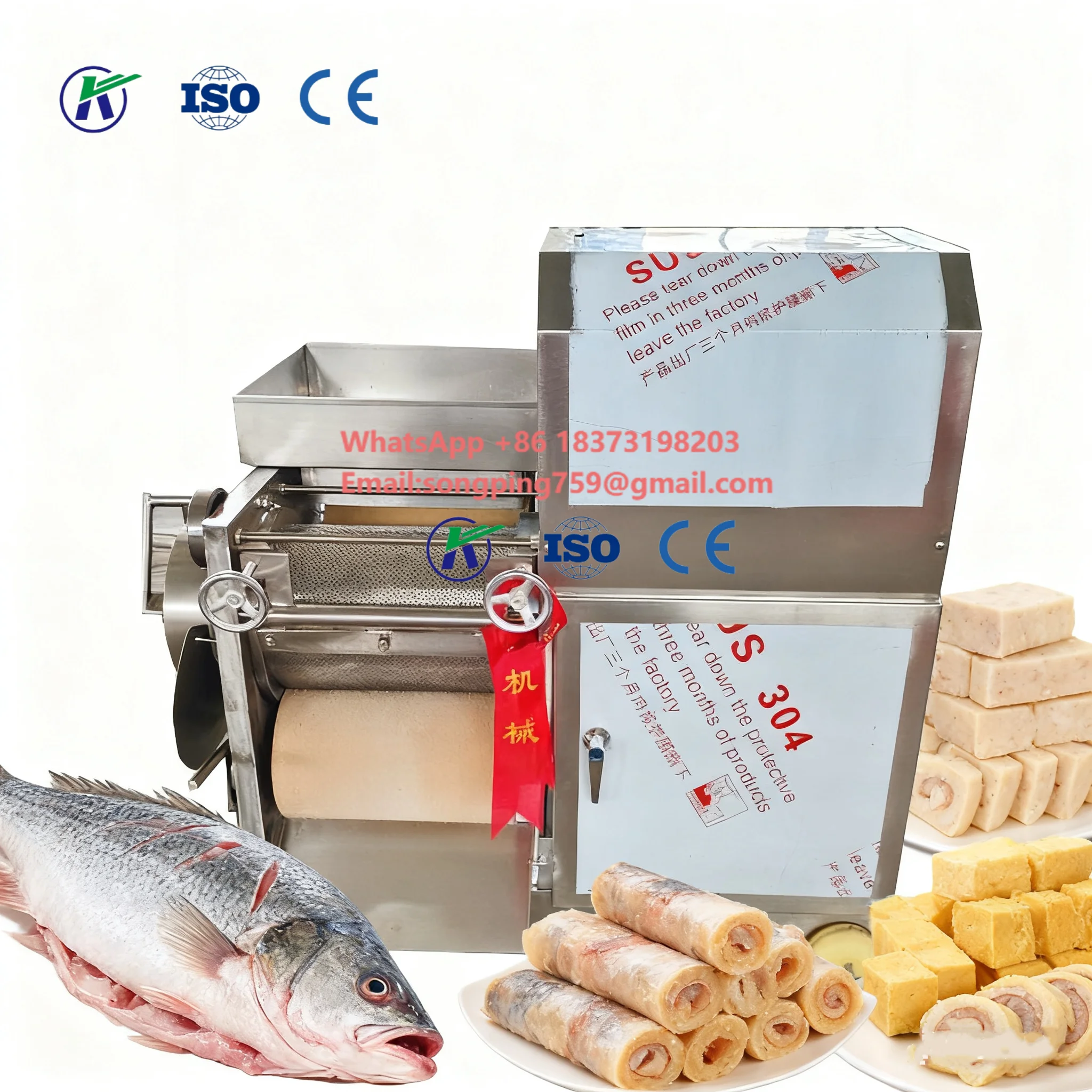 High-Efficiency Automatic Fish Meat Separator  Stainless Steel Fish Deboning Machine for Fish Processing Line