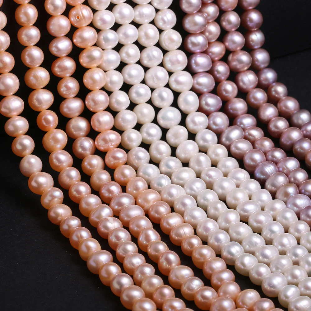 AAA 100% natural freshwater pearls High quality round loose spacer beads for Jewelry Making DIY Necklace Bracelet Accessories