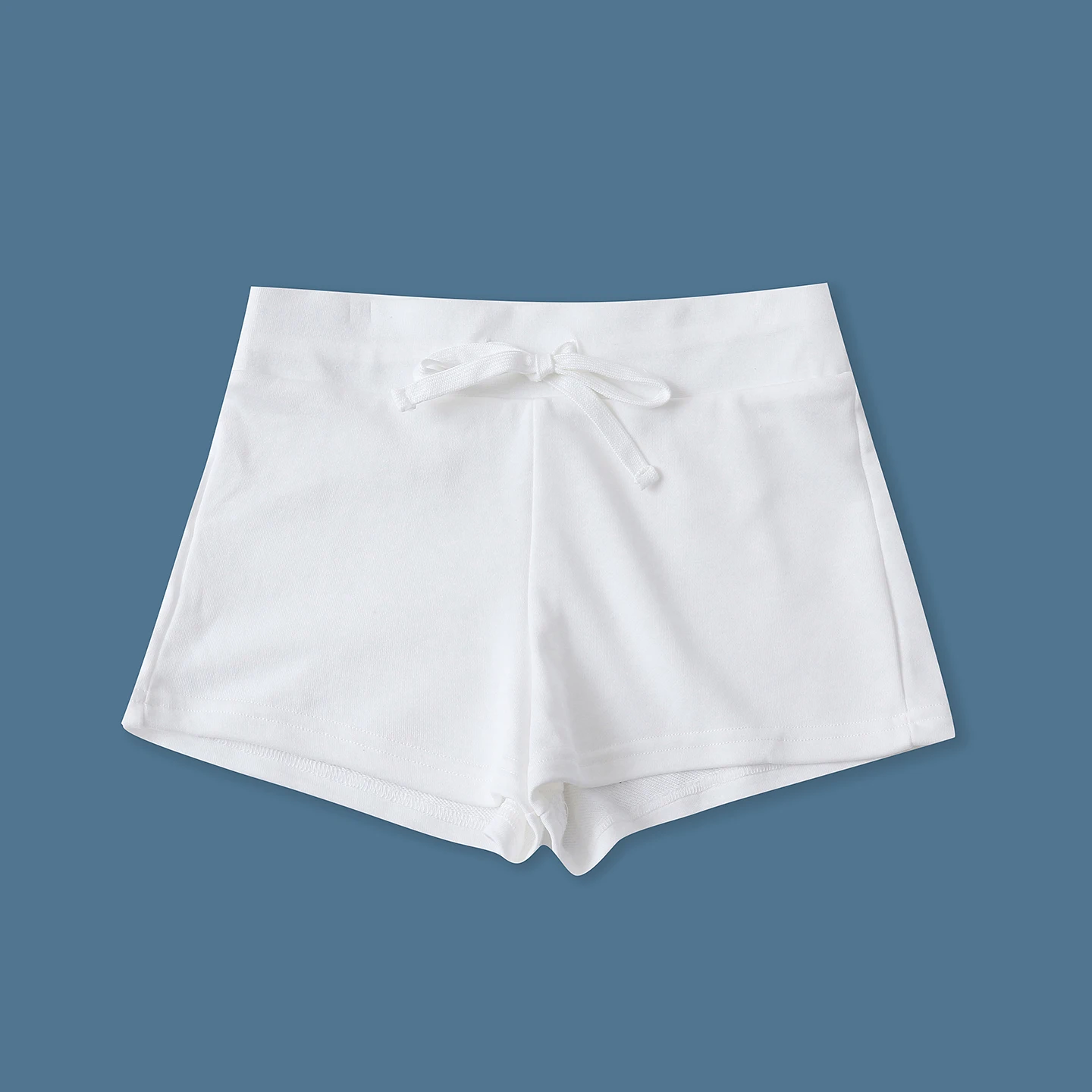 Fashionable Summer Short Pants Women's Elastic Waist Loose Fit plus Size Casual Trousers All Match Woolen Pocket Design