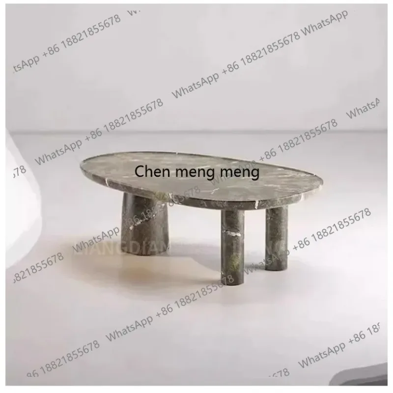 

Скандинавский простой журнальный столик из натурального мрамора для гостиной, дома, маленькой квартиры, современный дизайнерский элитный легкий роскошный чайный столик