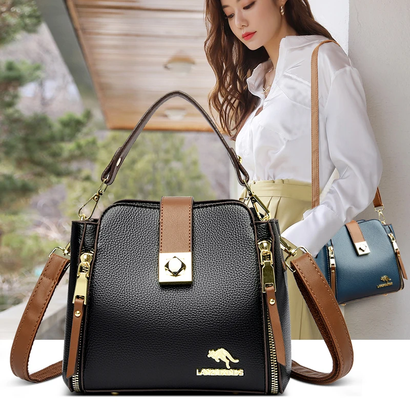 2023 The New Luxury Handbags Women Bags Designer Handbags Casual Leather Cowhide High Capacity Shoulder Crossbody Bags for Women