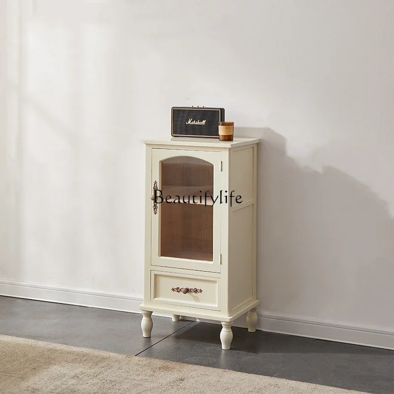 خزانة مشروبات زجاجية من الخشب الصلب، خزانة جانبية للتلفزيون للمطاعم بتخزين أوروبي وحديث وبسيط