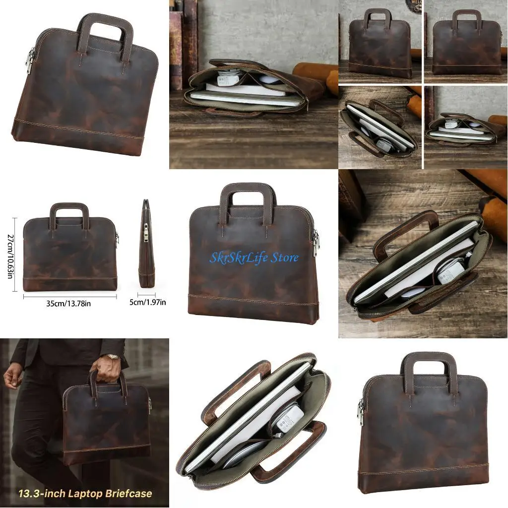 

E65E Leather Protective Sleeve For Macbookpro 13.3inch Laptop Soft Inner Layer