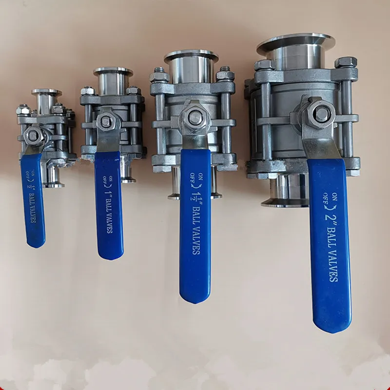 Old KF High Vacuum Ball Valve 304 Stainless Steel Quick-Fit Three-Piece Ball Valve KF16 KF25 KF40 KF50