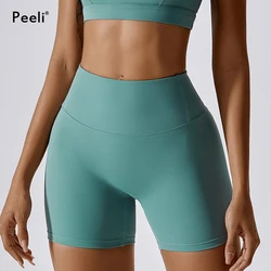 Women Sports Shorts Yoga Leggings Workout Shorts Squat Proof High Waist Fitness Tight Shorts Quick Drying Cycling Gym Shorts