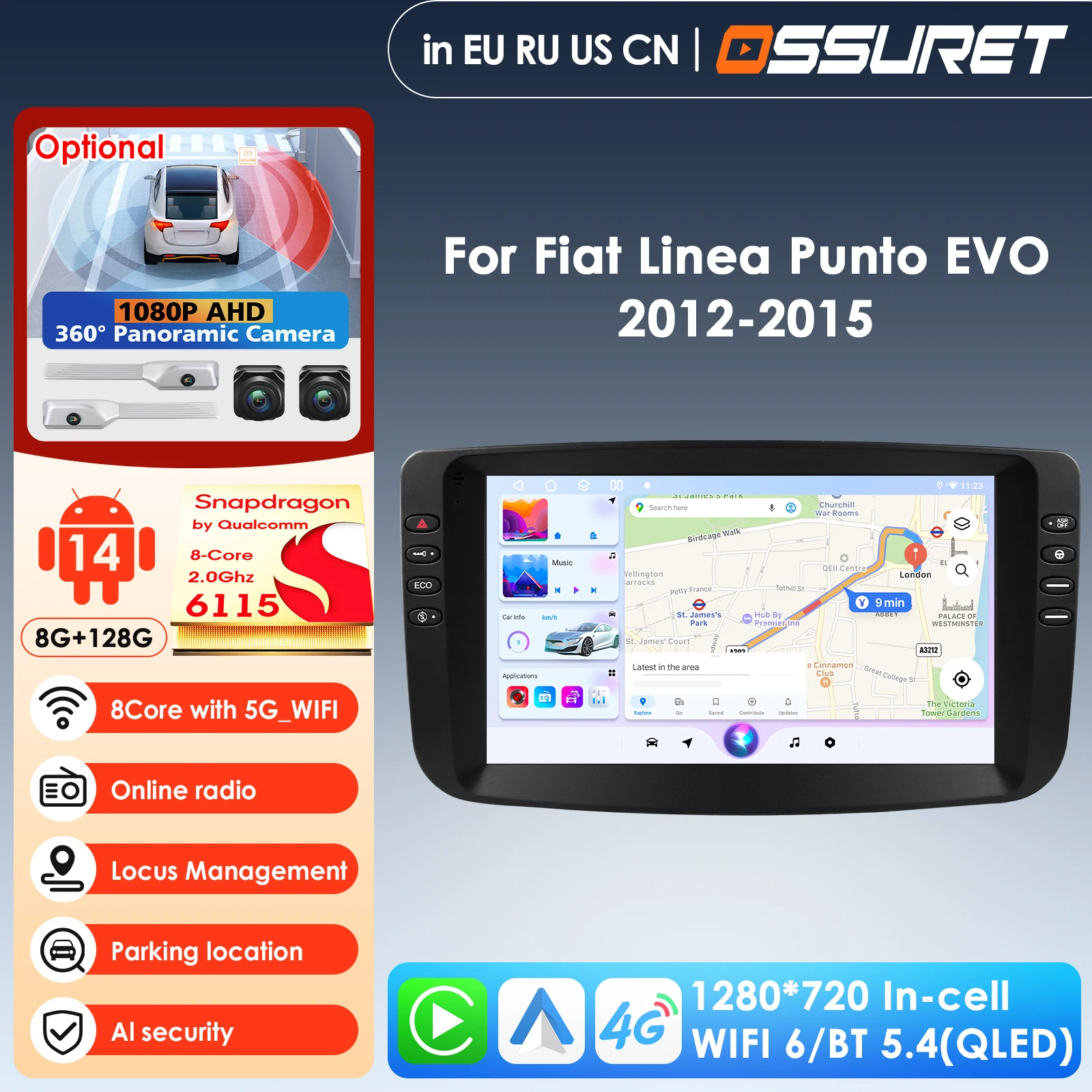 9 Inch Carplay 4G 2…