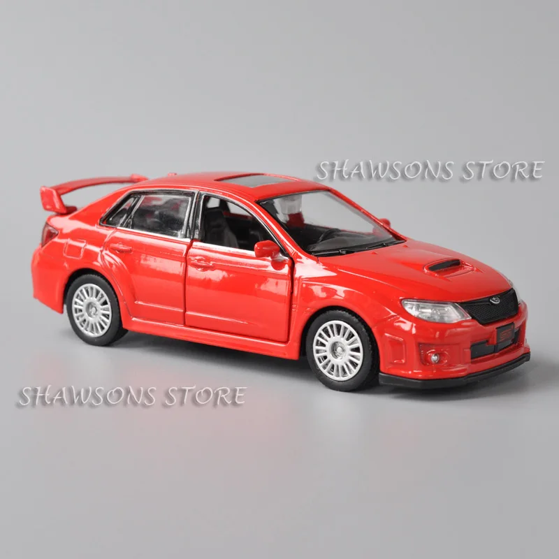 Modèle réduit de voiture Subaru WRX STI, échelle 1/10e, moulé sous pression, jouets, côtes arrière, cimetière l'inventaire