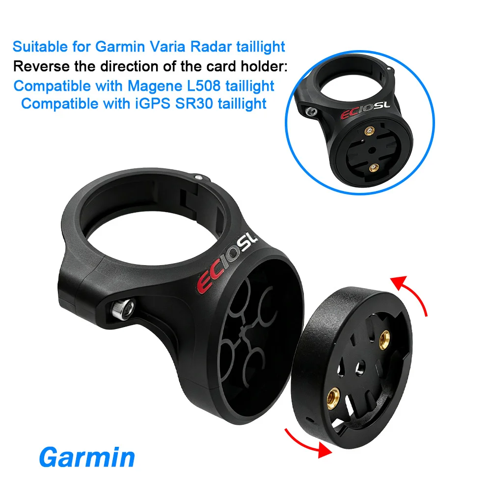 Seat Post Bike Mount Compatible with Garmin Varia RTL510 RTL515 RVR315 RearVue 820 Rearview Radar Rear Tail Light view 5