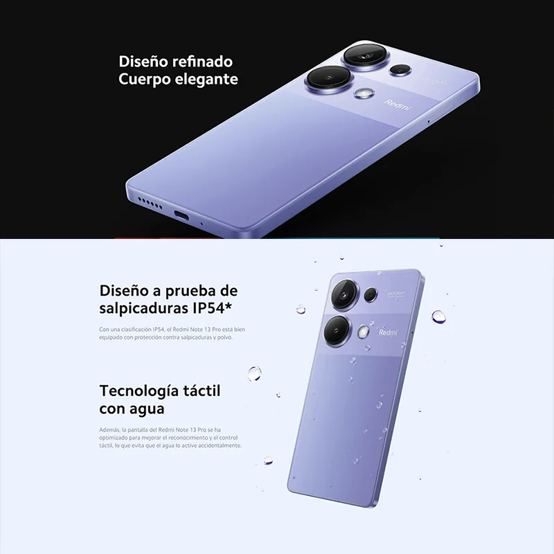 Xiaomi Redmi Note 13 Pro 4G smart phone NFC 120 Hz AMOLED FHD + schermo 67 W 5000 mAh 200 MP fotocamera versione globale