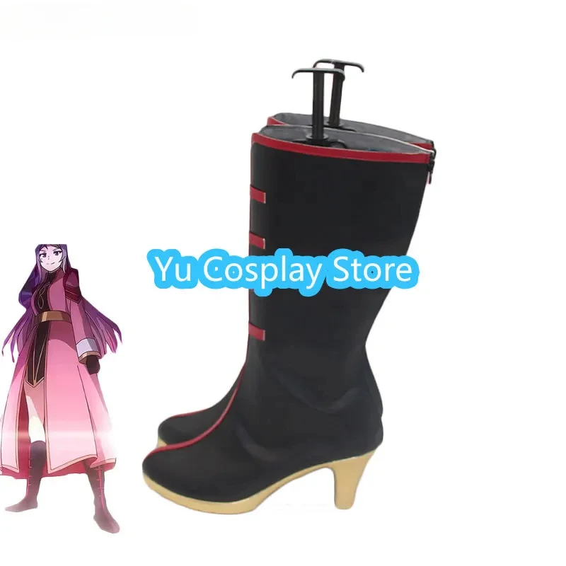 Zhong Lanzhu Cosplay Shoes PU Leather Shoes Halloween Carnival Boots Jou Ranjuu Cosplay Prop Custom Made