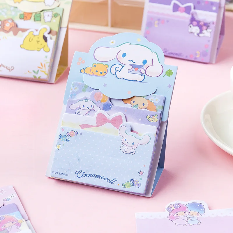 Sanrio-Nota en capas con forma de corazón para chica, accesorio con mensaje de papel, cuenta manual para manualidades, Material de decoración de