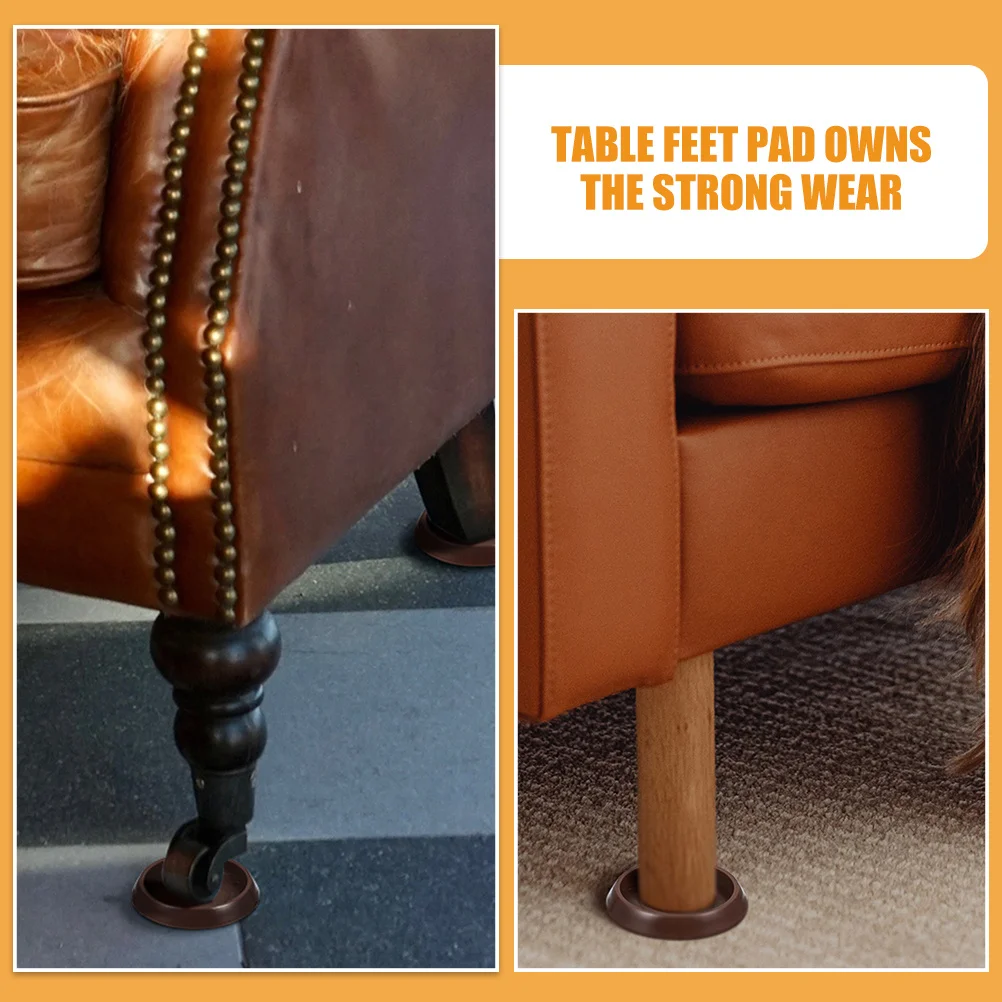 

6Pcs Furniture Leg Pads Noise Reduction Floor Protectors for Chairs Tables Cabinets Durable Wear Resistant Furniture Coasters