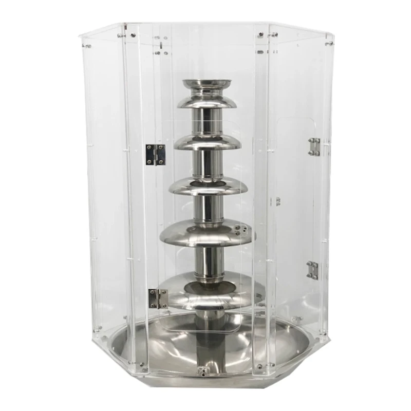 

Коммерческая крышка для шоколадного фонтана, ветрозащитная пылезащитная пластиковая крышка для машины 4/5/6/7 ярусов