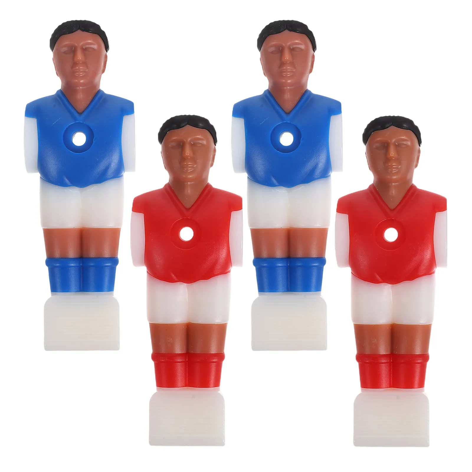 

Набор из 4 сменных фигурок футболистов для настольного футбола, стандартный размер, 2 красные, 2 синие, для детских футбольных столов