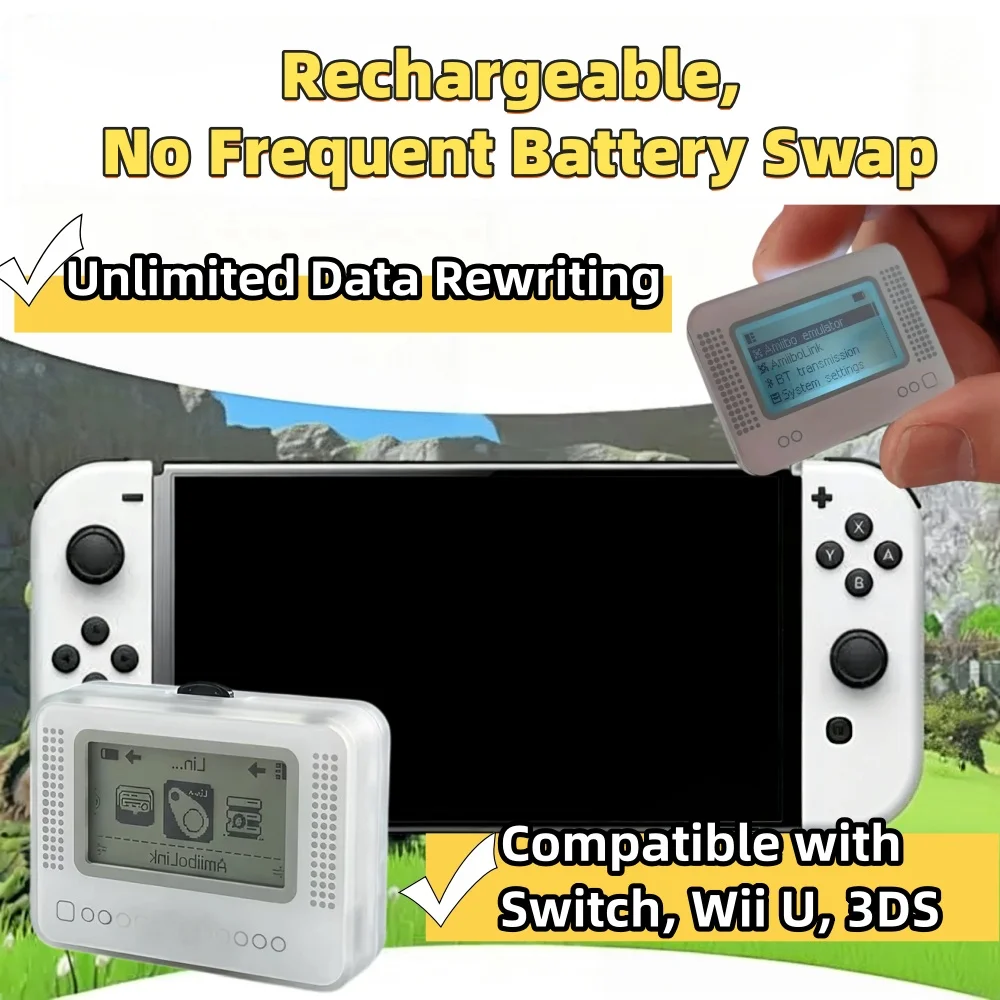 For Switch/Wiiu Gaming Accessories For Allmiibo Chargeable Intelligent Simulator Emulator Bluetooth-Compatible Universal Writer
