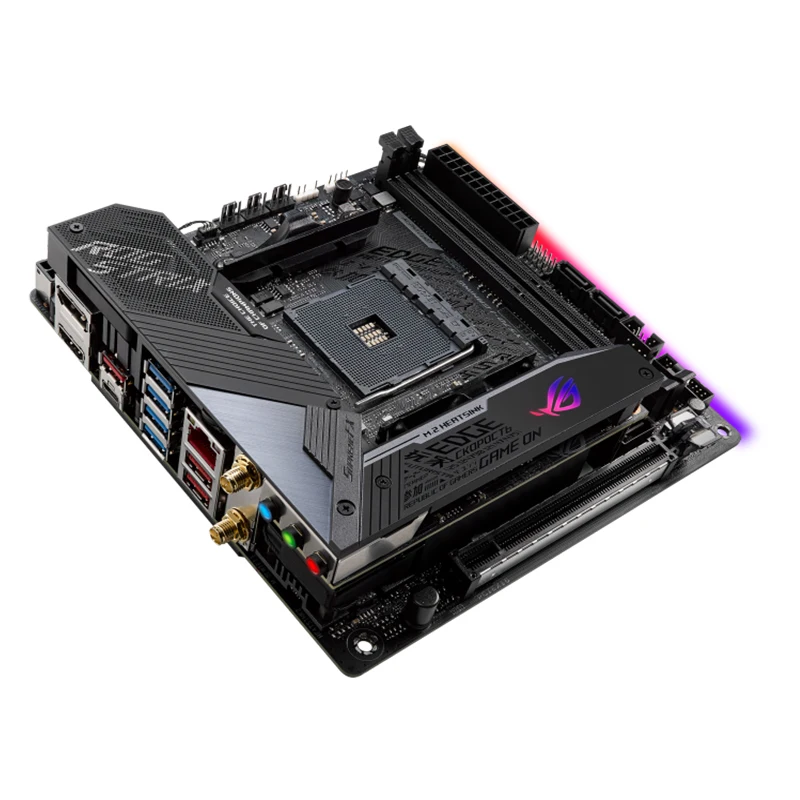 Gaming Mini ITX Motherboards Soquete, ROG STRIX X570-I, AM4 DDR4, 64GB, AMD X570 Desktop Mainboard, M,2 NVME, USB 3.0